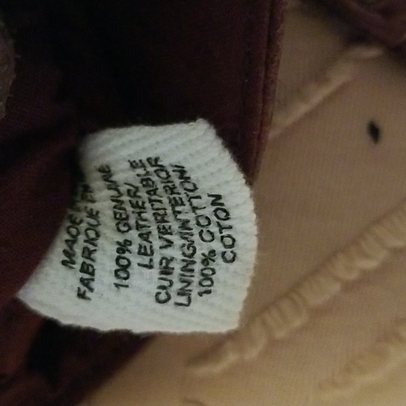 Small burgandy leather bag - Picture 6 of 6